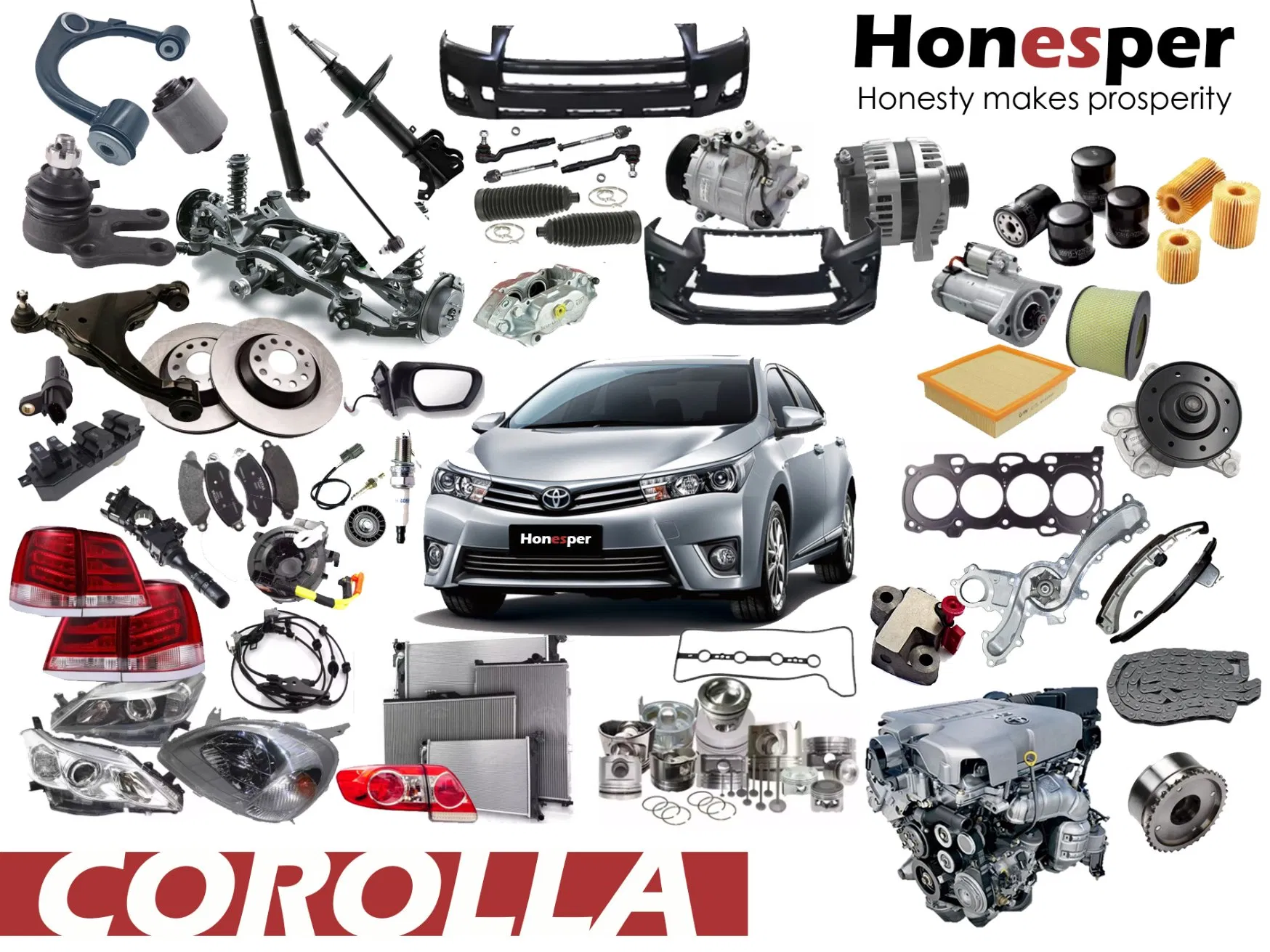 Wholesale Car Spare Parts Auto-Parts Car Accessories Front Brake Caliper for Toyota Sienta Corolla Altis Auris Comfort 2007-2018 47730-12A10