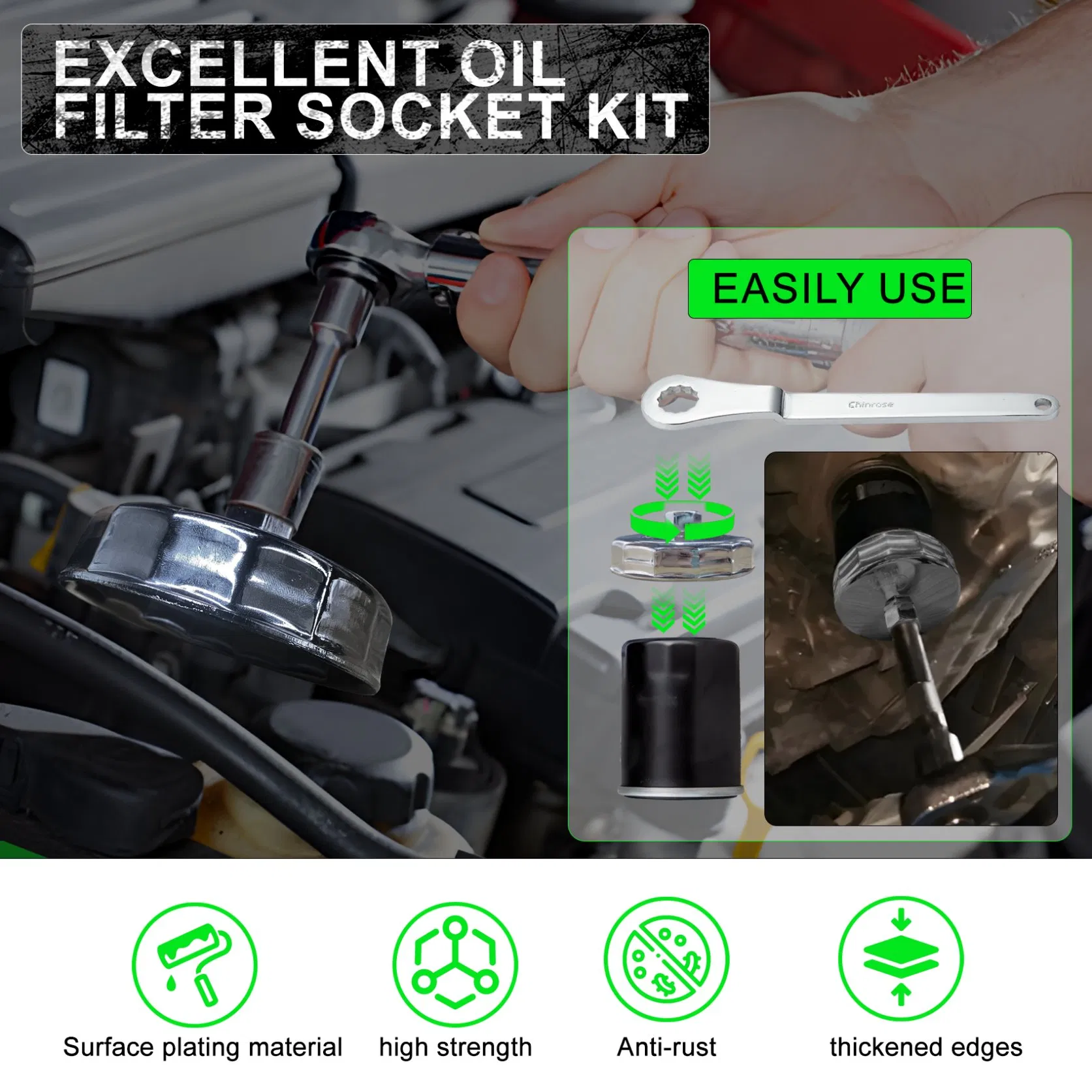 Car Maintenance Flexible Oil Filter Removal Tool (AB901)