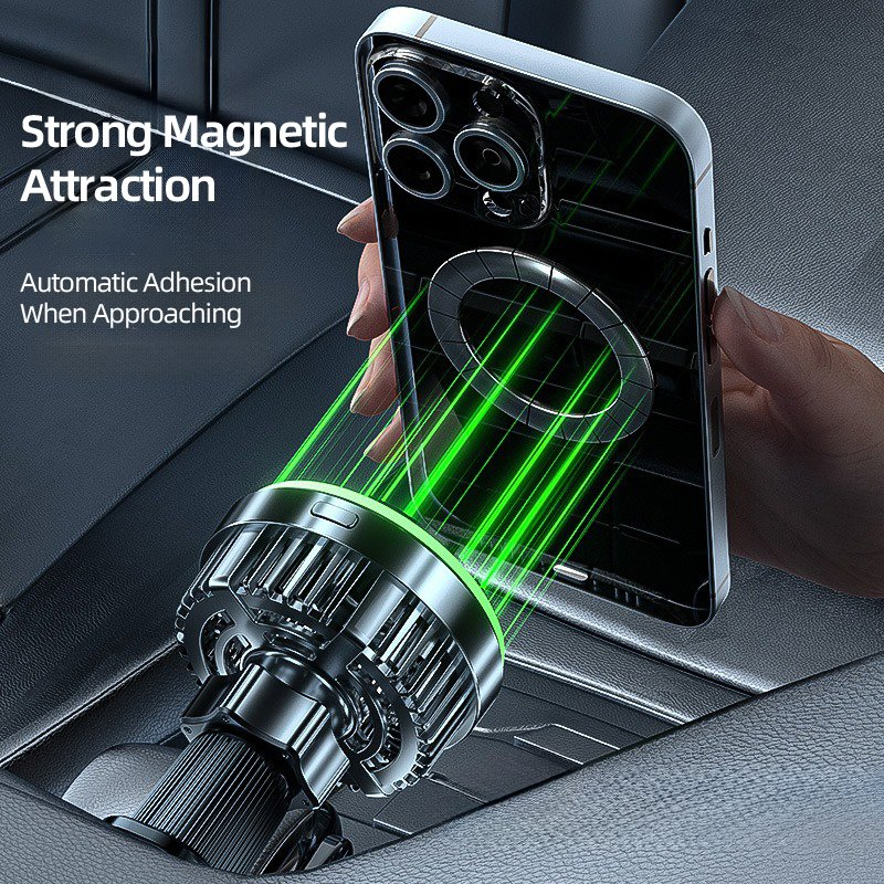 Car Magnetic Wireless Charging General Intelligent Navigation Car Phone Radiator Bracket