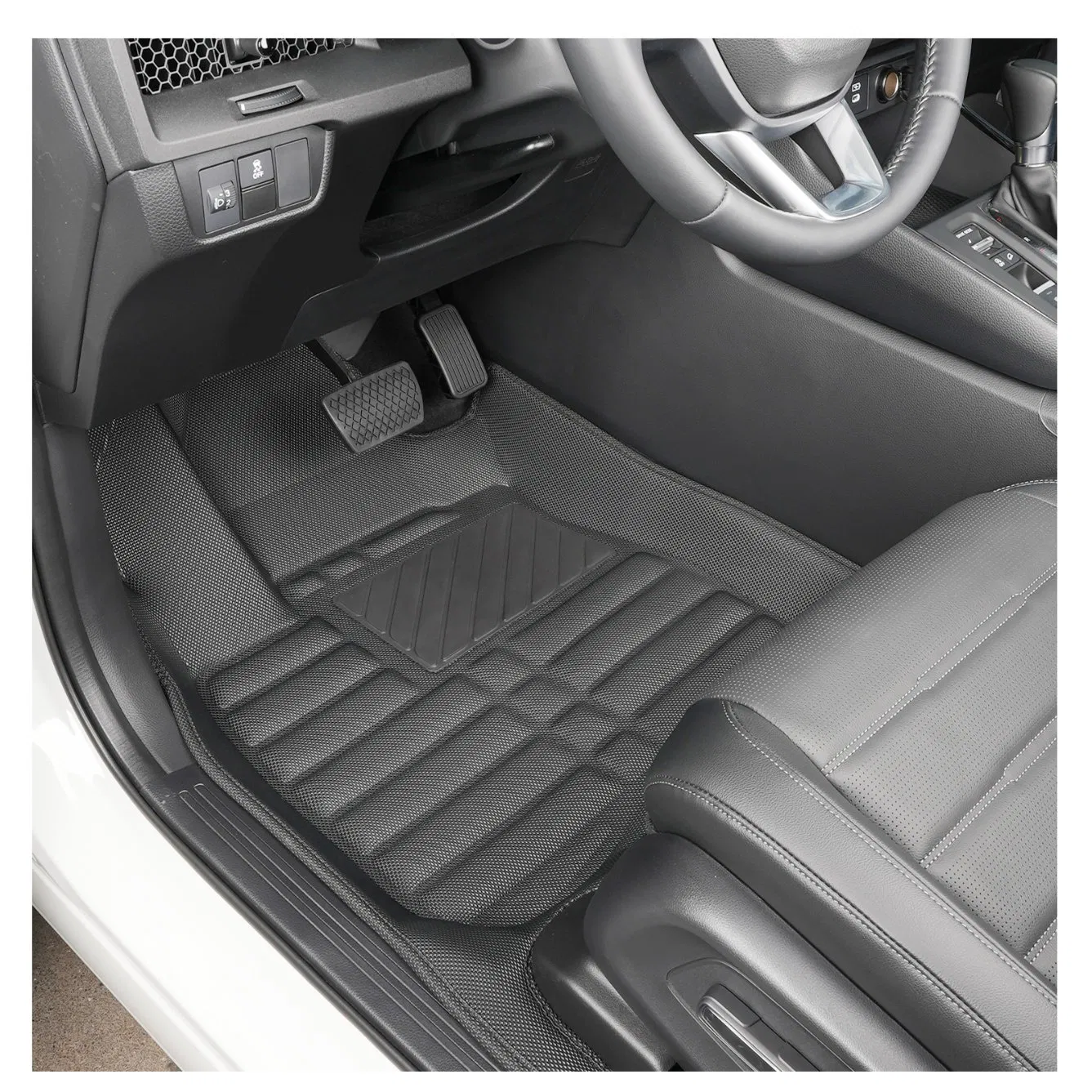 All Weather Custom Anti Slip 5D Waterproof Car Floor Mats Luxury Leather