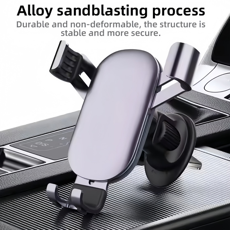 Durable Aluminum Alloy Car Phone Mount for Safe Driving