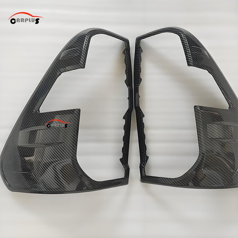 Glossy Black ABS Black Tail Light Cover for Hilux Revo 2021-2023 Carbon Color Pop Auto 4X4 Carbon Popular Exterior Car Styling Accessories Rear Lamp Cover