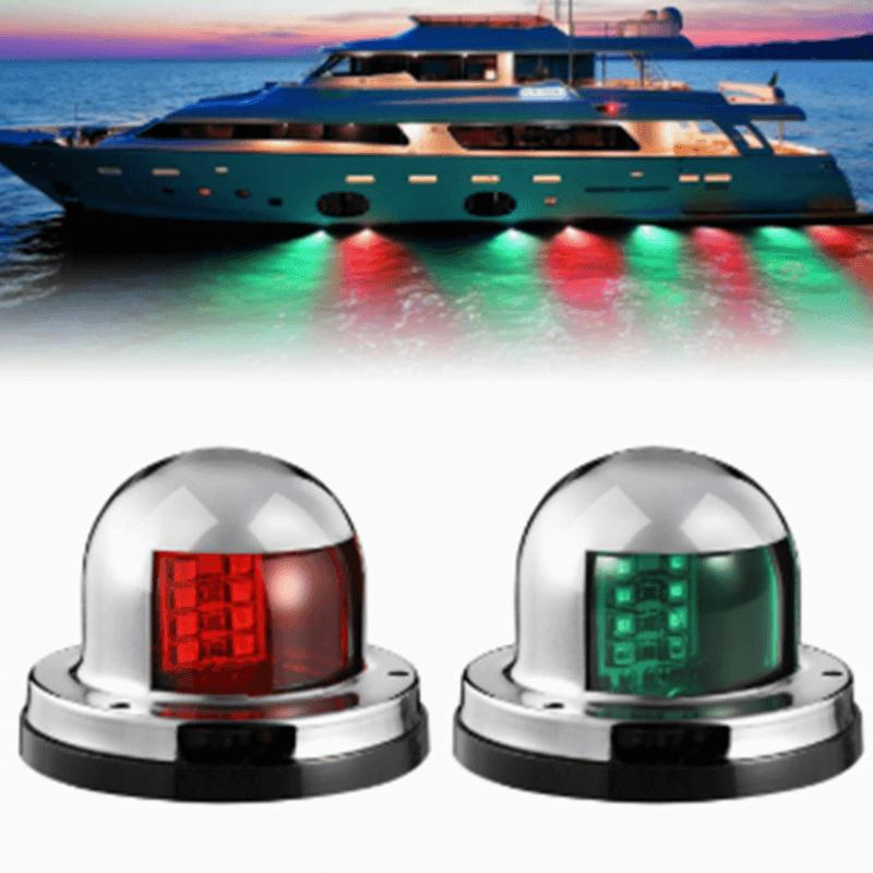 Waterproof LED Marker Warning Light Green Red Marine Car Accessories Ships Boat Navigation Lights Yacht Signal Light
