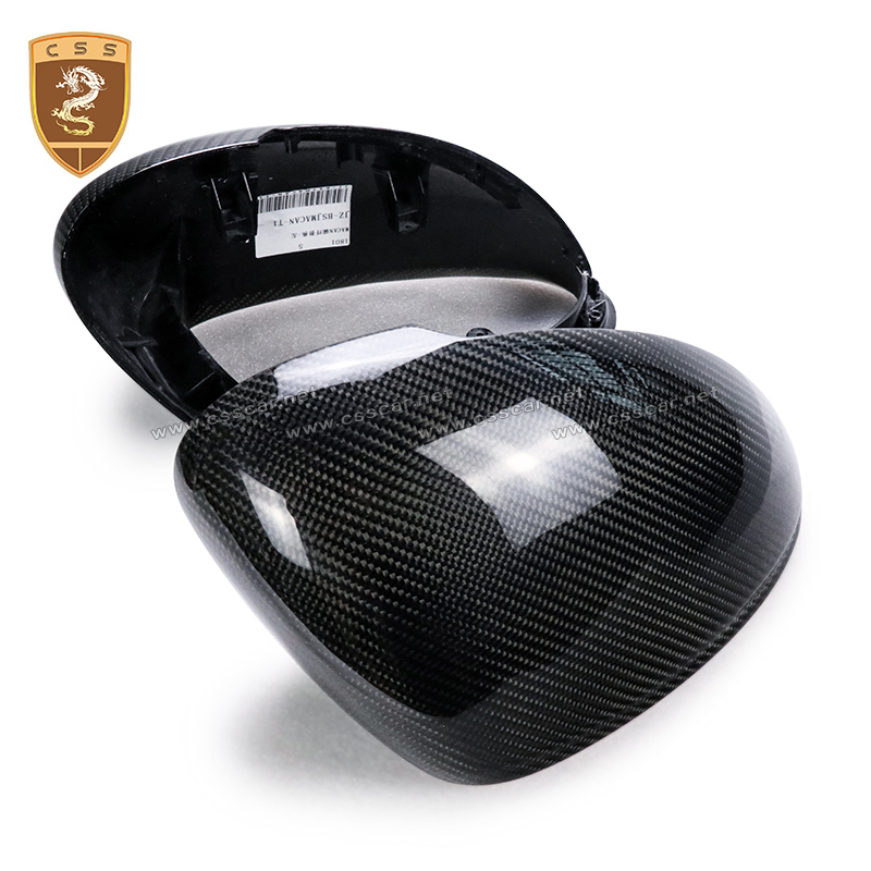 2014 up Carbon Fiber Car Exterior Accessories Side View Mirror Cover for Macan