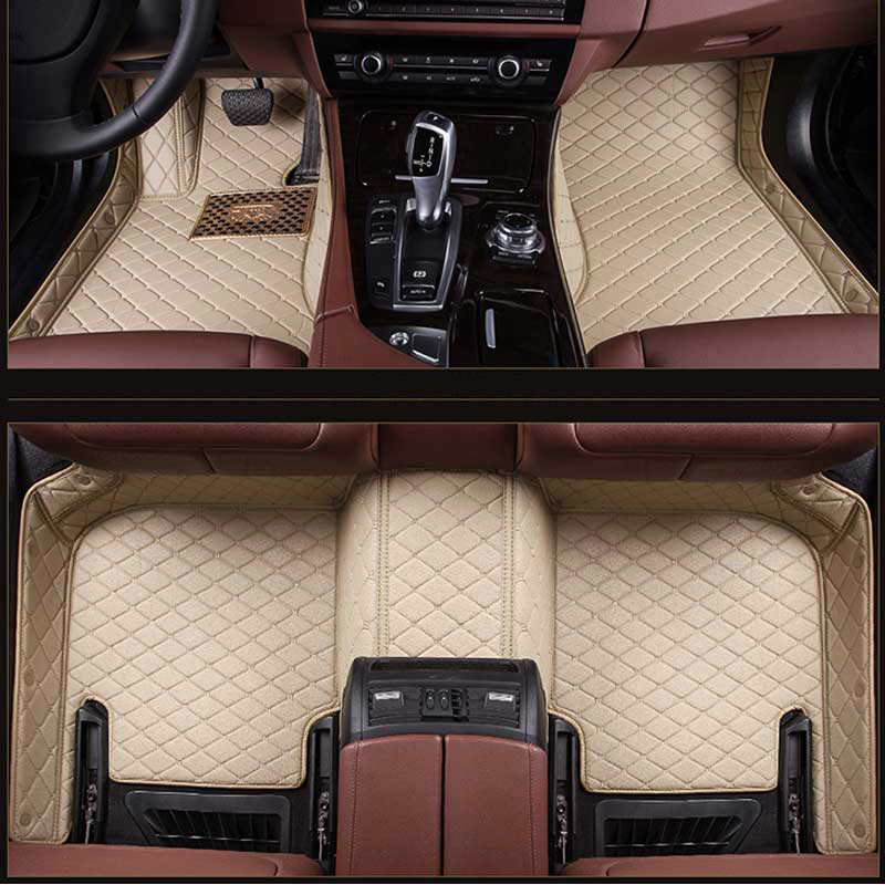 Hot Pressed 5D Foot Pads Automobile for KIA Sportage 2017 2018 2019 2020 Luxury Leather Car Floor Mats