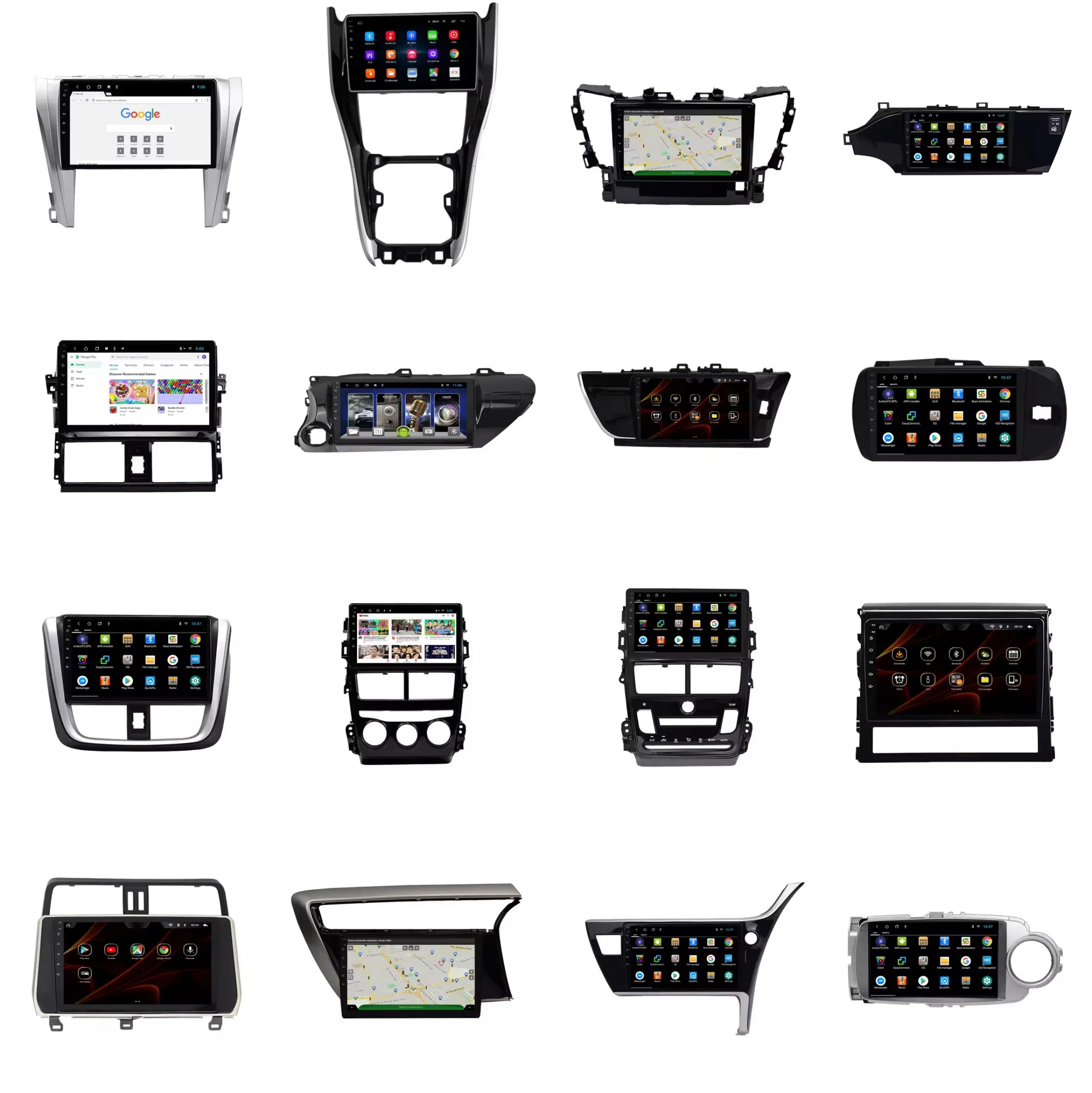 New Android Car Player Fascia Frame Navigation &amp; GPS Car Radio Frame Interior Accessories Car DVD Player Frame Screen Panel