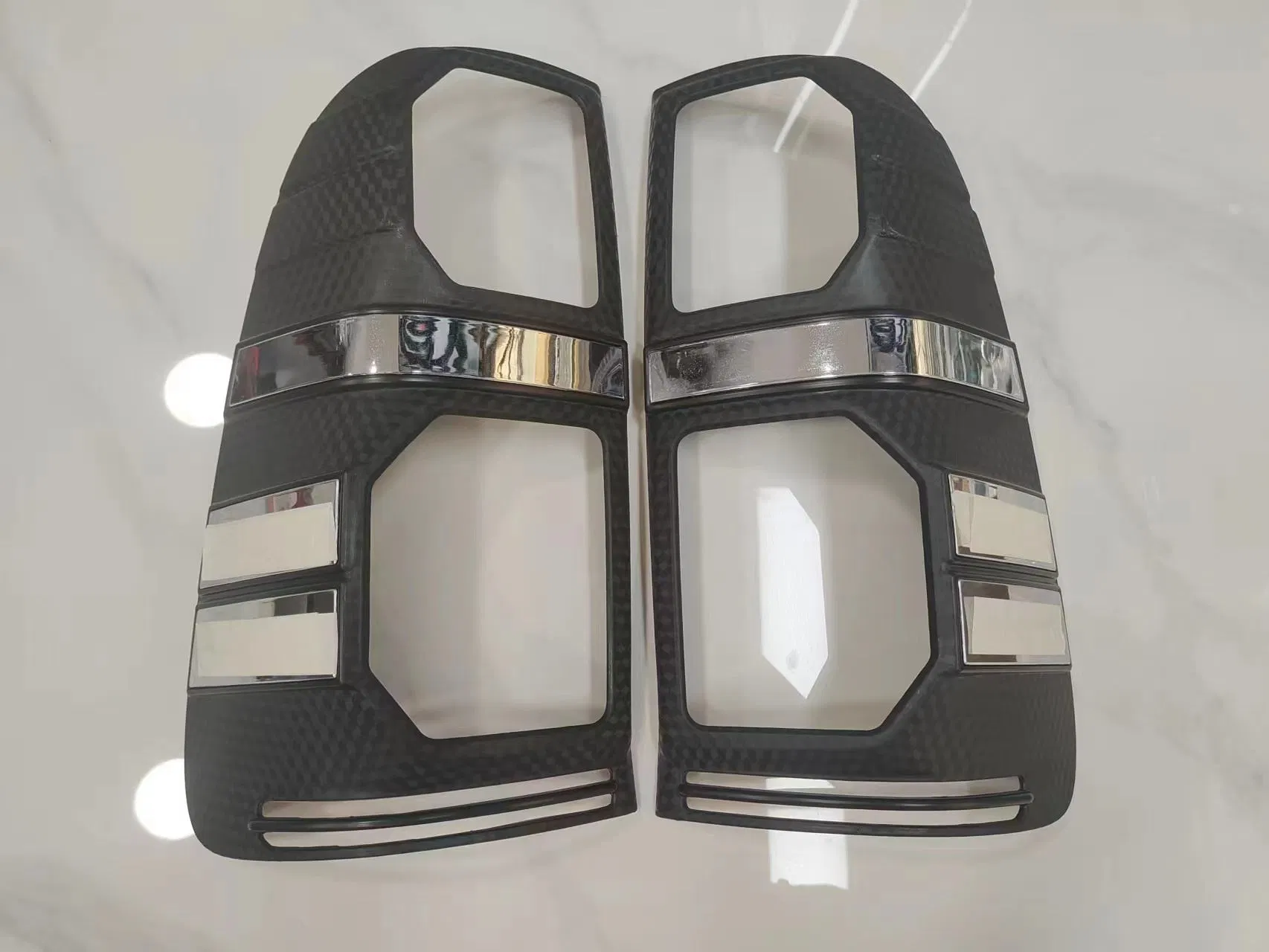 3D Carbon Color ABS Kit Exterior Accessories Lamp Cover Front Lamp Cover for Hilux Vigo 2012 Pickup4X4 Car Model Lamp Cover Bodykit