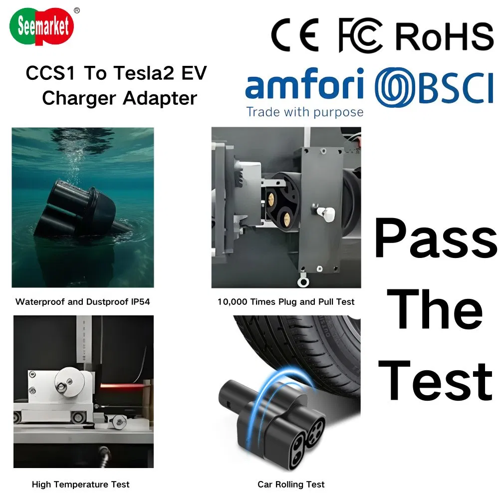 New Energy Electric Car Charger EV Adaptor Type 1 CCS1 to Nacs 250kw EV Charging Adapter