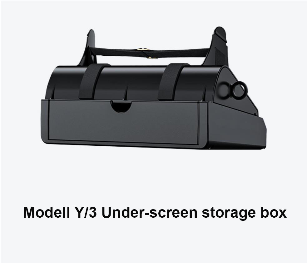 High Quality Tesla Model Y/3 Car Under-Screen Storage Box Car Interior Accessories for Tesla Under-Screen Car Organizer Tray