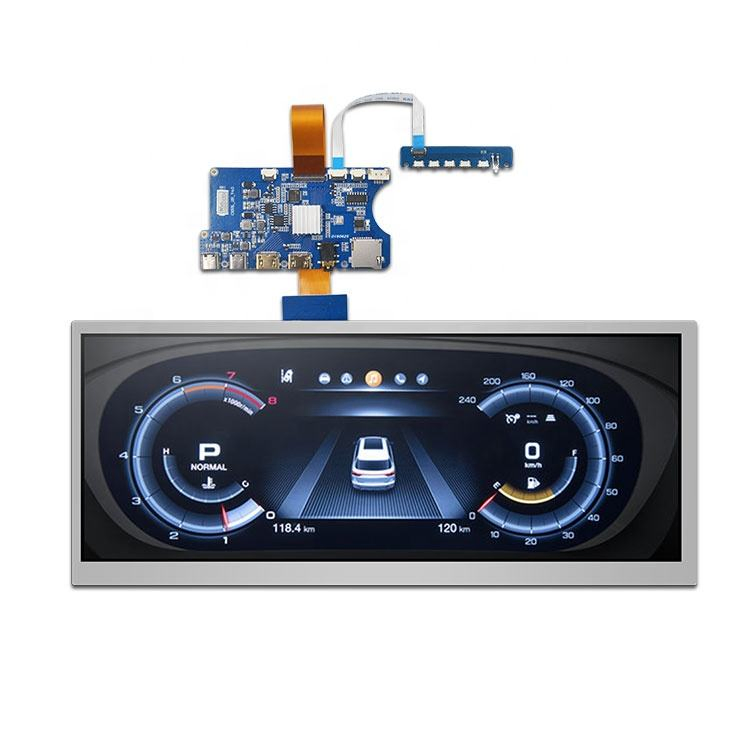 12.3 Inch Display 1920*720 Car Navigation Automotive LED Screen Accessories Lvds Interface Display USB Type-C Interface and Other Car Electric Device