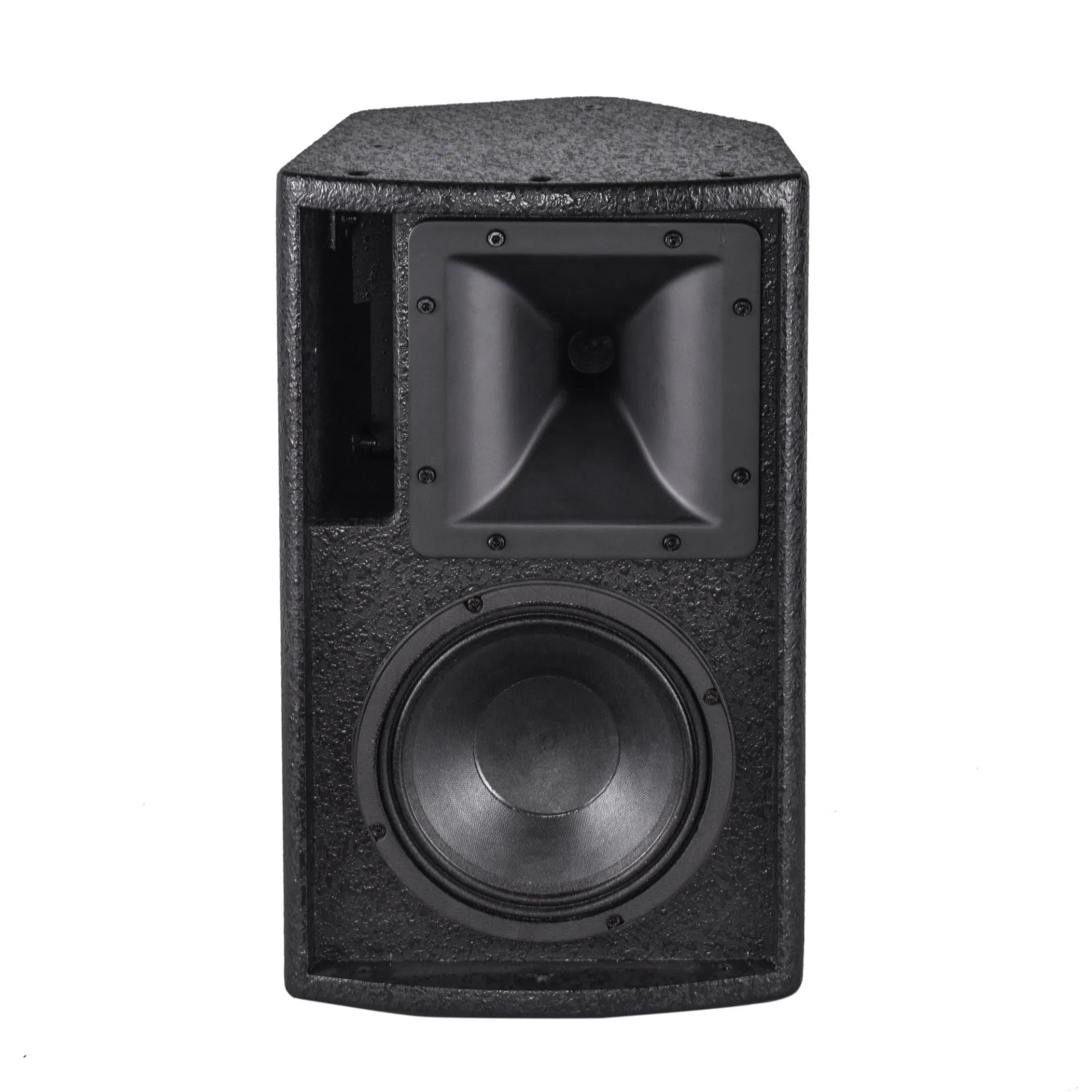 Two Way Coaxial System Textured Paint Plywood Full Range Loudspeaker System One High Efficient 8''woofer One 1.4'' Titanium Compression
