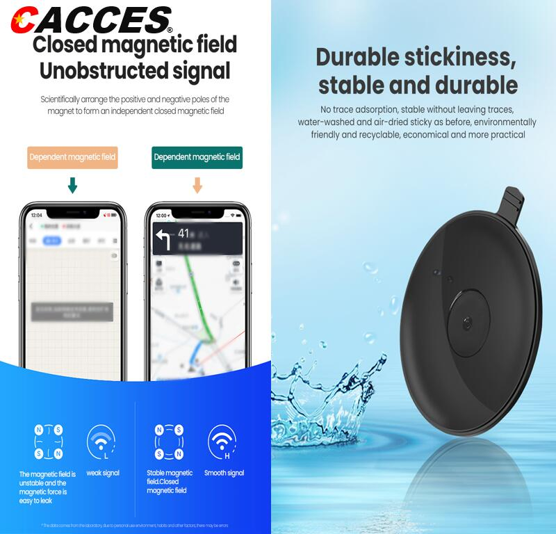 Magnetic Phone Car Mount in Car Phone Holder Super Magnet 4 Metal Plates Universal Mobile Phone Holders for Cars Dashboard Air Vent Outlet Windshield Windscreen