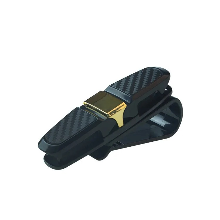 Multi-Function Car Interior Accessories Sunglasses Clip Sun Visor Hanging Glasses Card Ticket ABS Portable Holder
