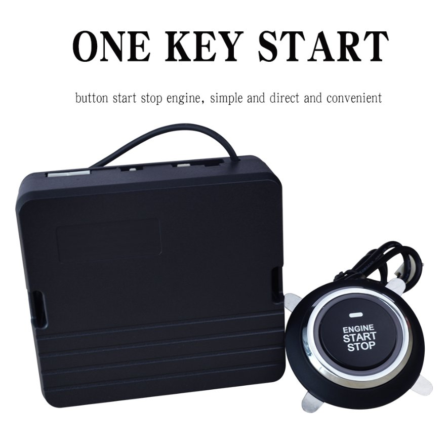 Ghf Pke Keyless Start Stop Engine Car Security Alarm System with Phone APP