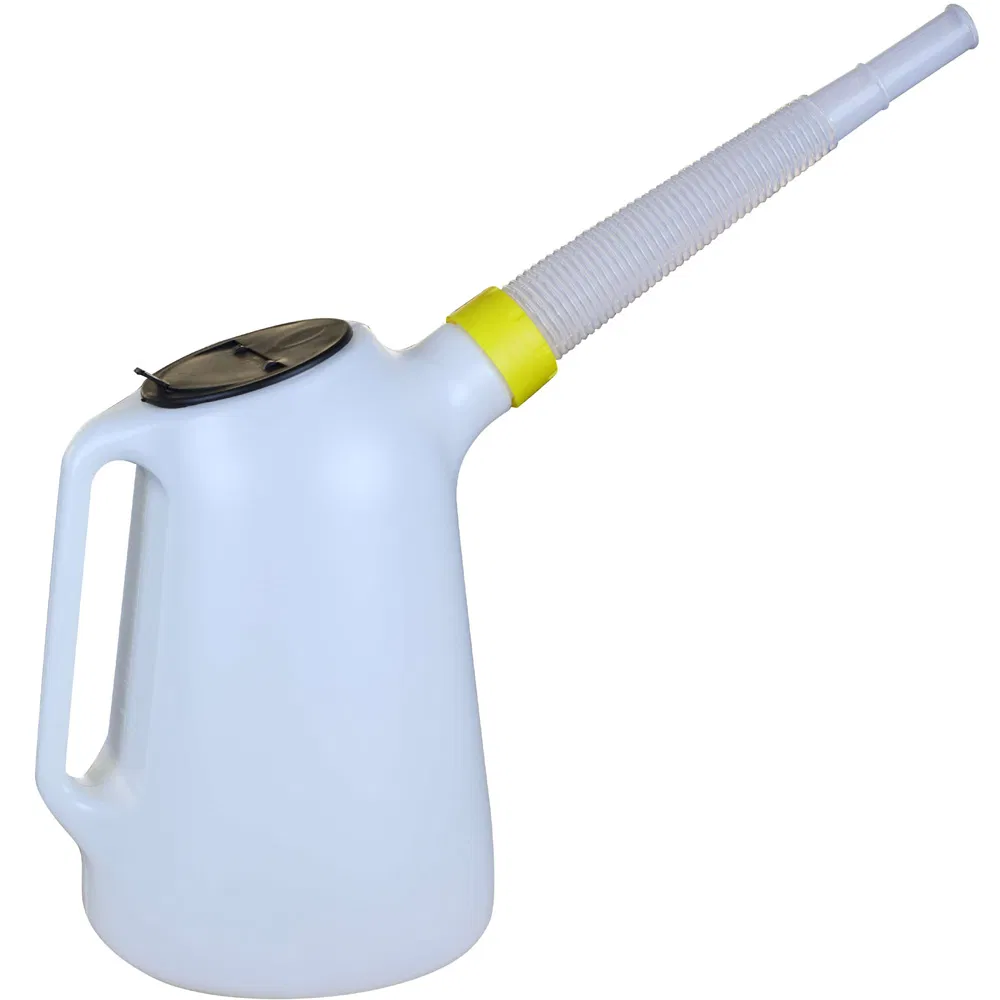 5 Litre Mechanic/Garage Oil/Petrol/Diesel/Liquid Measuring and Dispensing Jug Pourer - Auto Car Truck Vehicle Repair Maintenance Tools