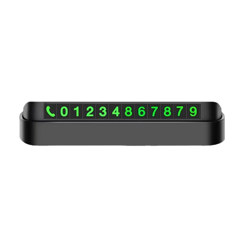 Luminous Car Temporary Parking Card Car Styling Phone Number Card Plate Telephone Number Park Stop Sticker Car Auto Accessories