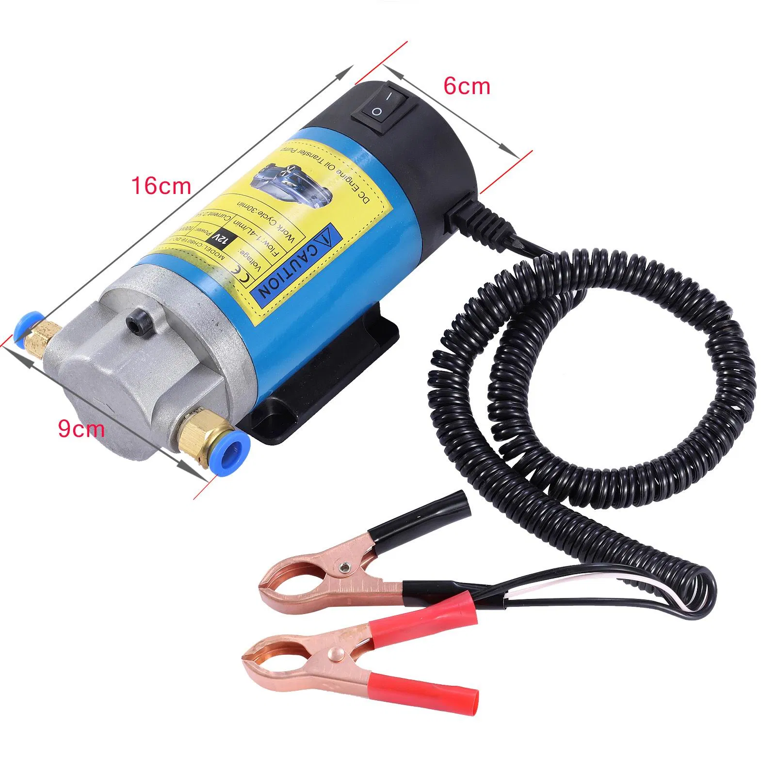 Electric 12V 100W Engine Oil Transfer Extractor Pump Fluid Diesel Suction - Auto Car Truck Vehicle Repair Maintenance Workshop Garage Tools