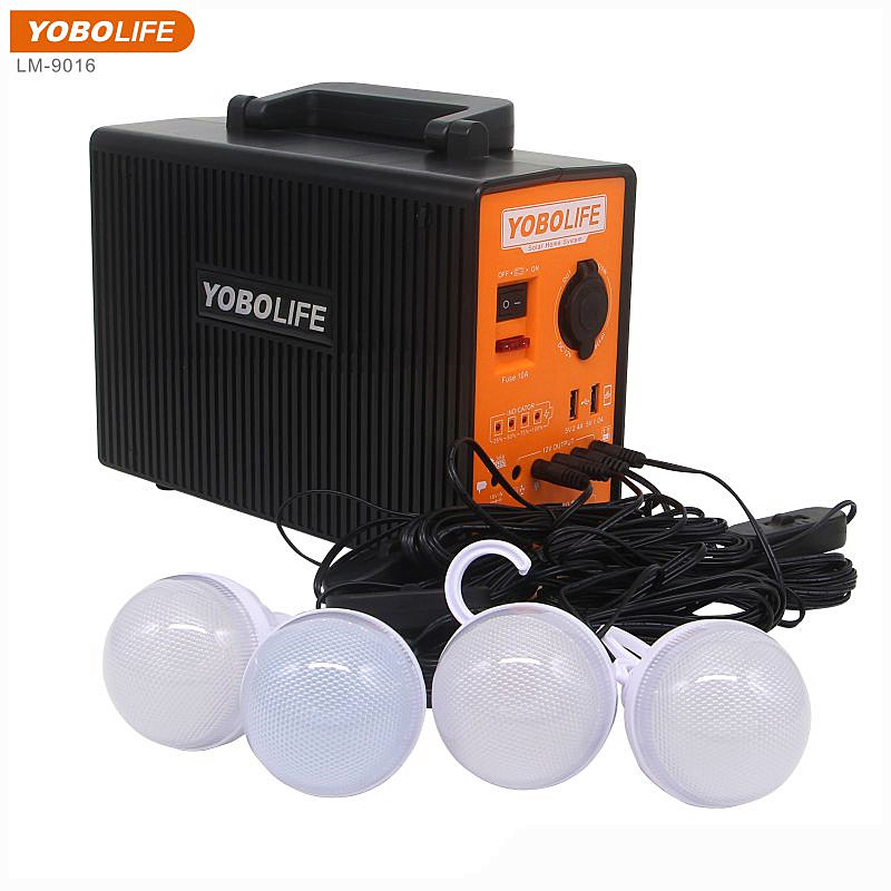 Yobolife Solar Lighting System With12V Car Cable Output Function
