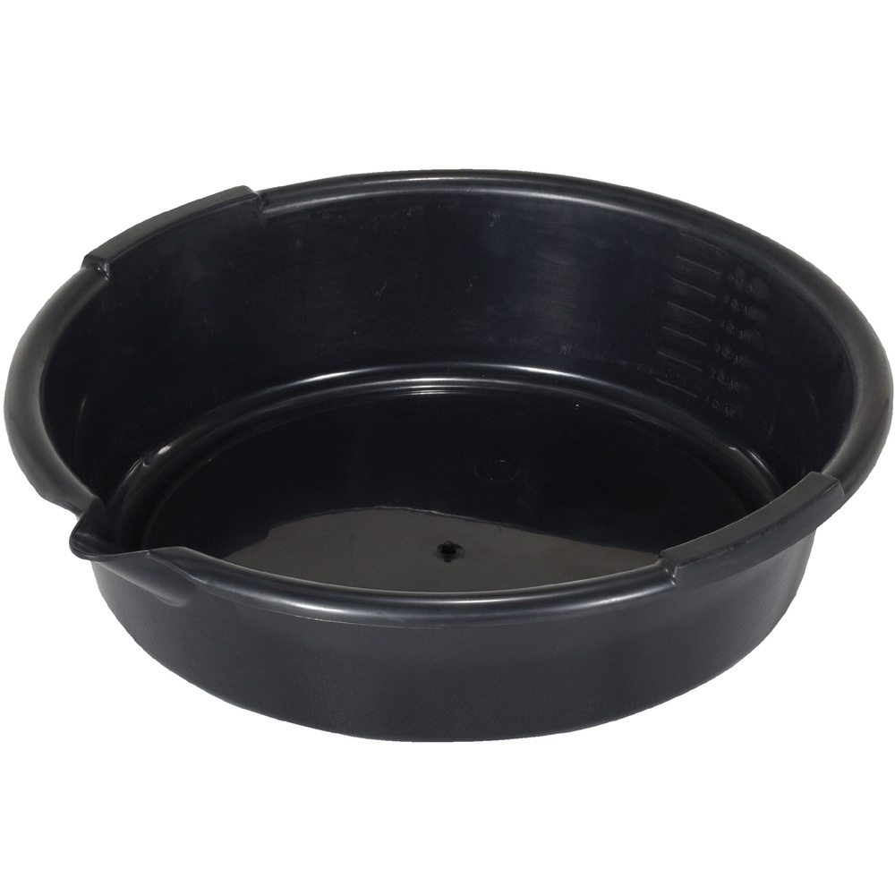 Oil Drain Pan Coolant Antifreeze Fuel Drip Tray 15 Litre Bucket Car Vehicle Repair Maintenance Workshop Garage Tools