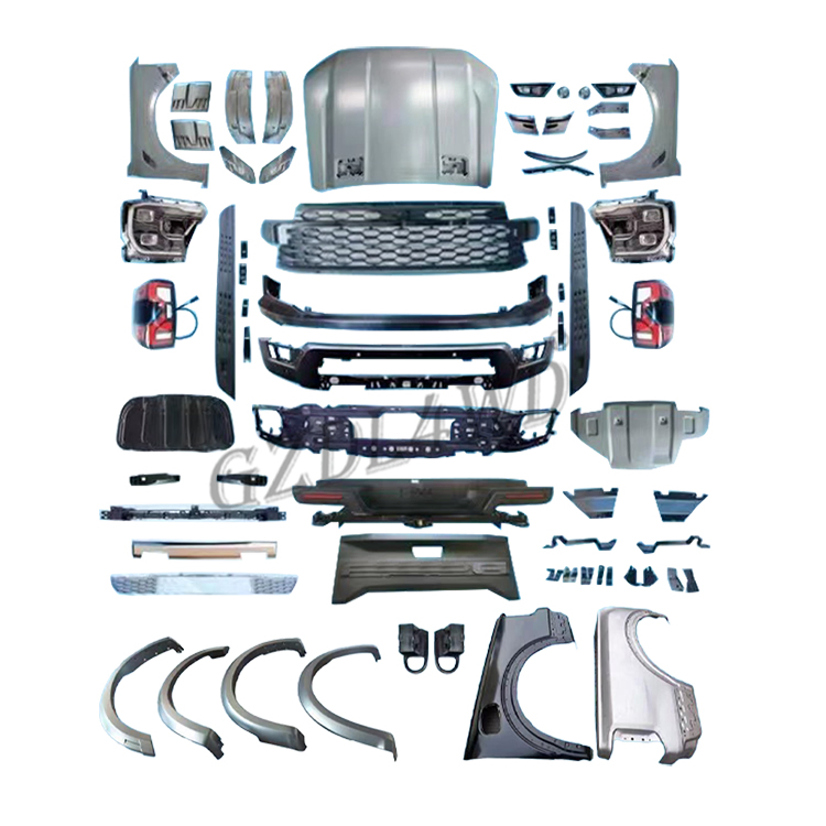 Gzdl4wd Car Exterior Accessories Conversion Body Kits for Ranger T6 T7 T8 2012-2021 Upgrade Raptor Auto Body Parts Front Bumper Kits