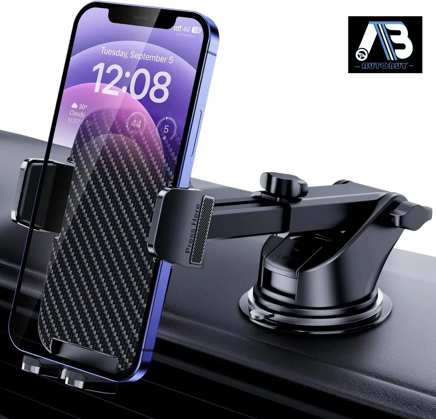 Silicone Anti-Slip Pad Scratch-Resistant Car Phone Mount