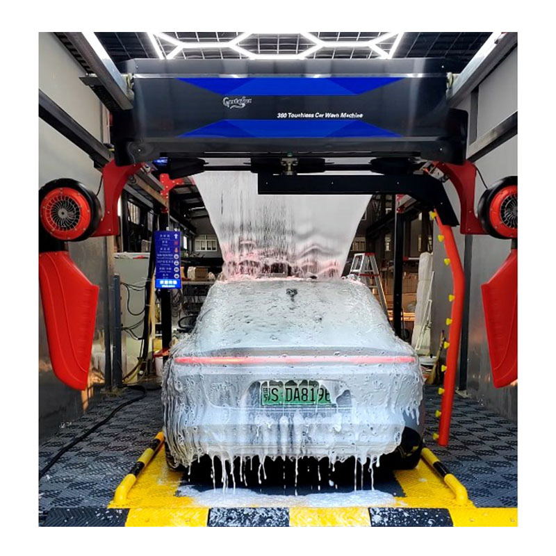 Eco-Friendly Electric Car Wash: LED Lighting and Comprehensive Chassis Cleaning System