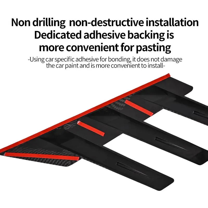Universal Car Styling Sticker Carbon Fiber Auto Window Blade Decoration Accessories
