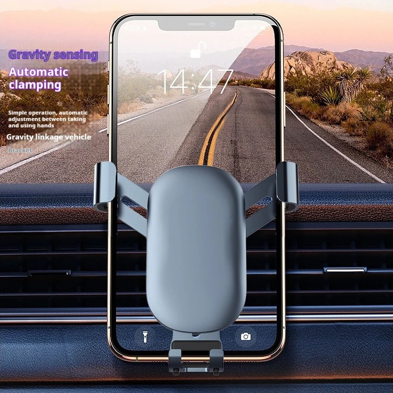Durable Aluminum Alloy Car Phone Mount for Safe Driving