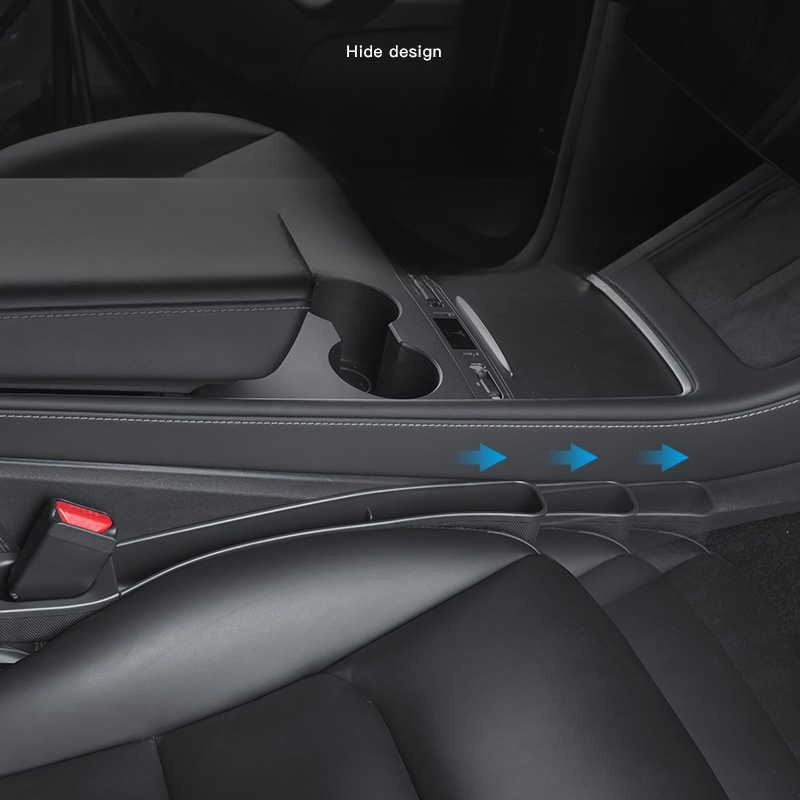 for 2025 Model Y Interior Car Seat Gap TPE Filler Box Extra Console Side Storage Accessories for Model Y 2025