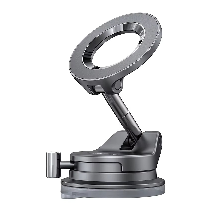 X93 360 Degree Adjustable Hands Free Double Vacuum Sucker Magnetic Suction Phone Mount for Car Gym Mirror Smooth Surface