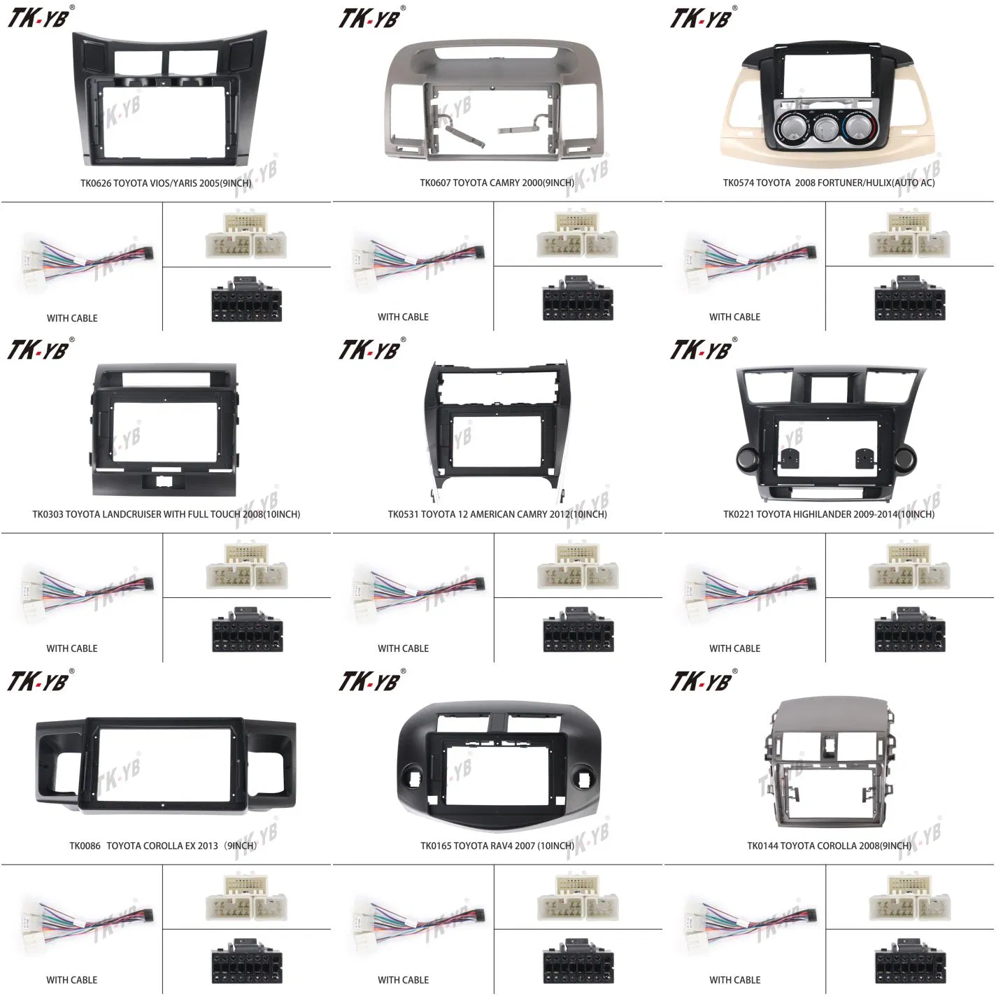 Car GPS Navigation Frame Auto Spare Parts Accessories Suitable for 2019+ Volkswagen Jetta Vs5 (10.1INCH, LHD, UV BLACK)