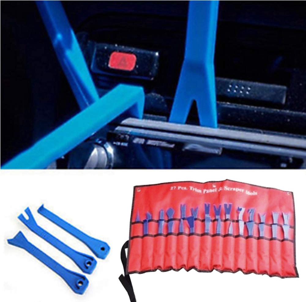 Automotive Trim Panel Plastic Scraper Installation Removal Tool Set, Highking Tool Trim Car Body Garage Tool Set (48120034)