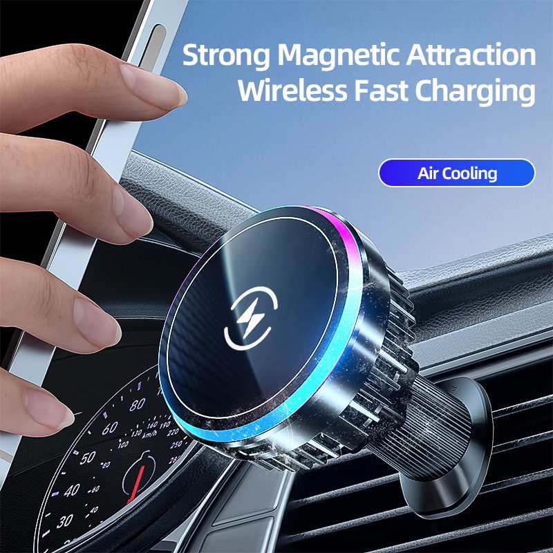 Car Magnetic Wireless Charging General Intelligent Navigation Car Phone Radiator Bracket