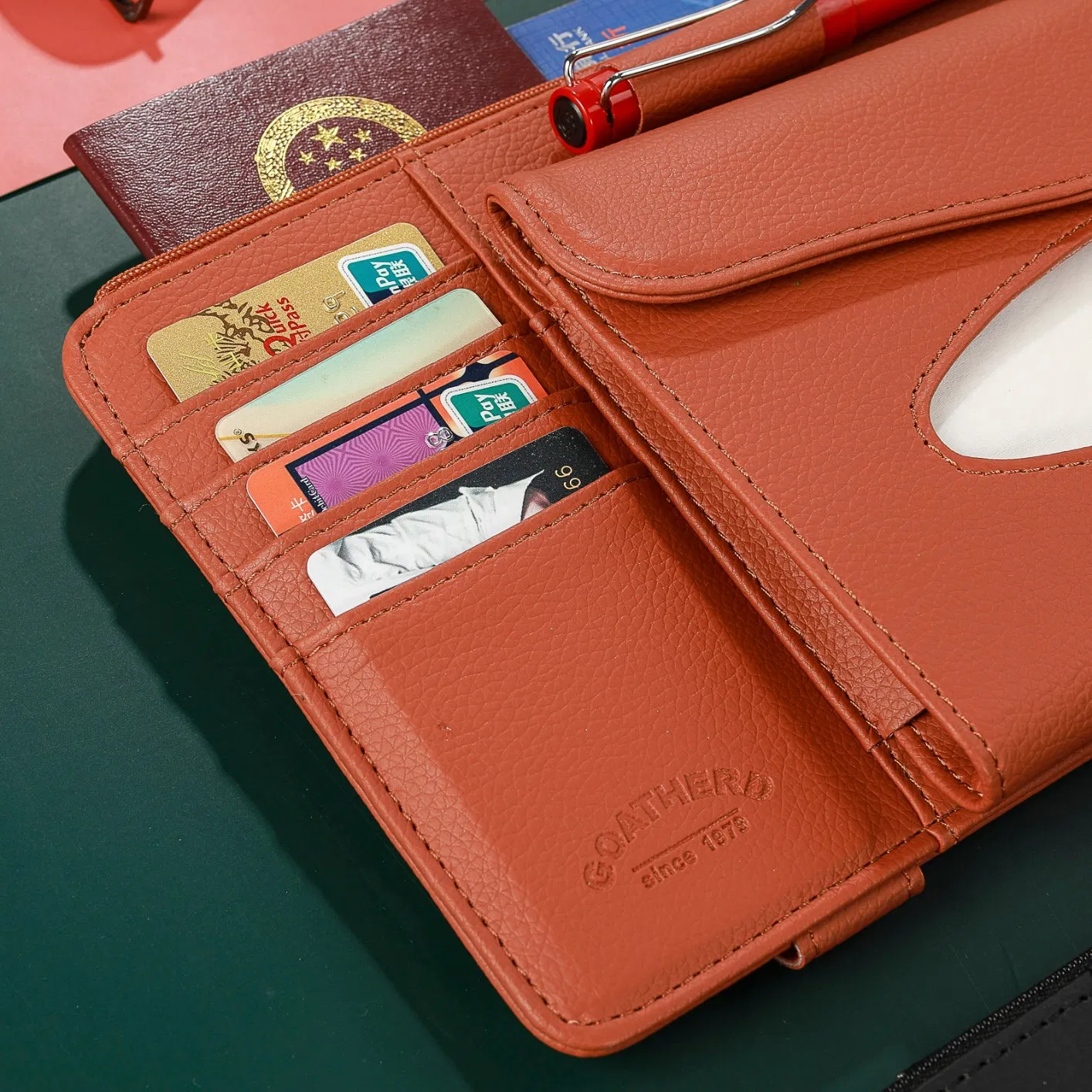 Best Selling Auto Interior Accessories Pocket Organizer Car Sun Visor Organizer