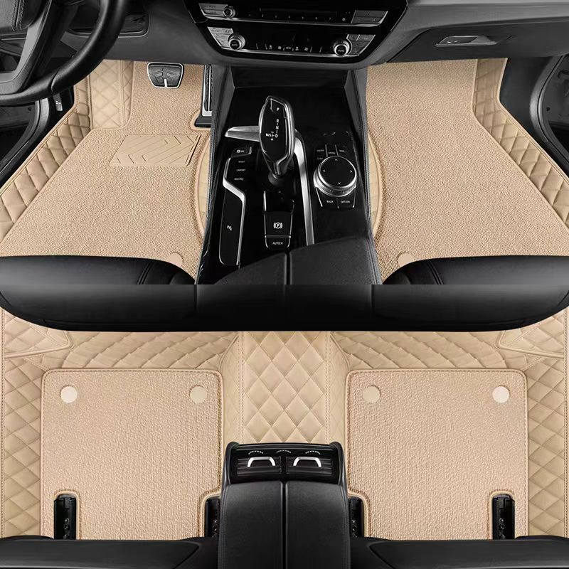 Double-Layer Leather Car Floor Mats and Auto Parts Are Suitable for All Car Models and Can Be Customized