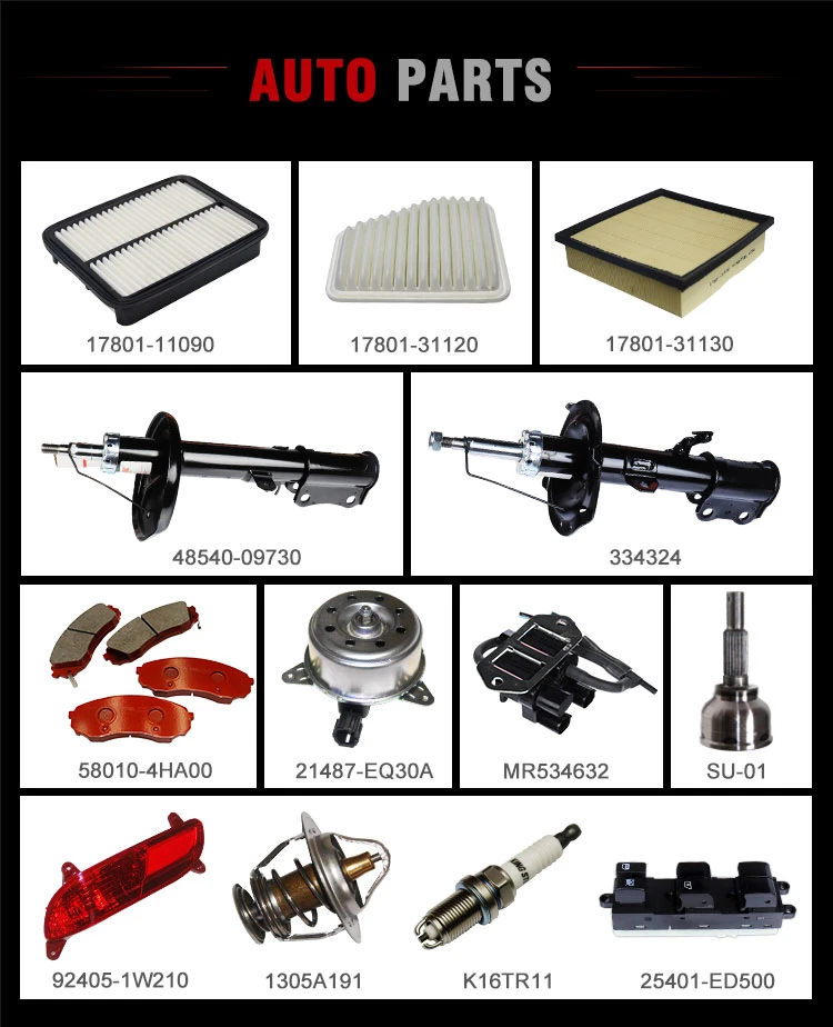 Genuine Performance Korean Car Auto Spare Parts for Hyundai Sonata Santa Fe Getz H1 I10 I20 I30 IX35 Accent Trajet Tucson Matrix Starex Elantra Terracan Parts