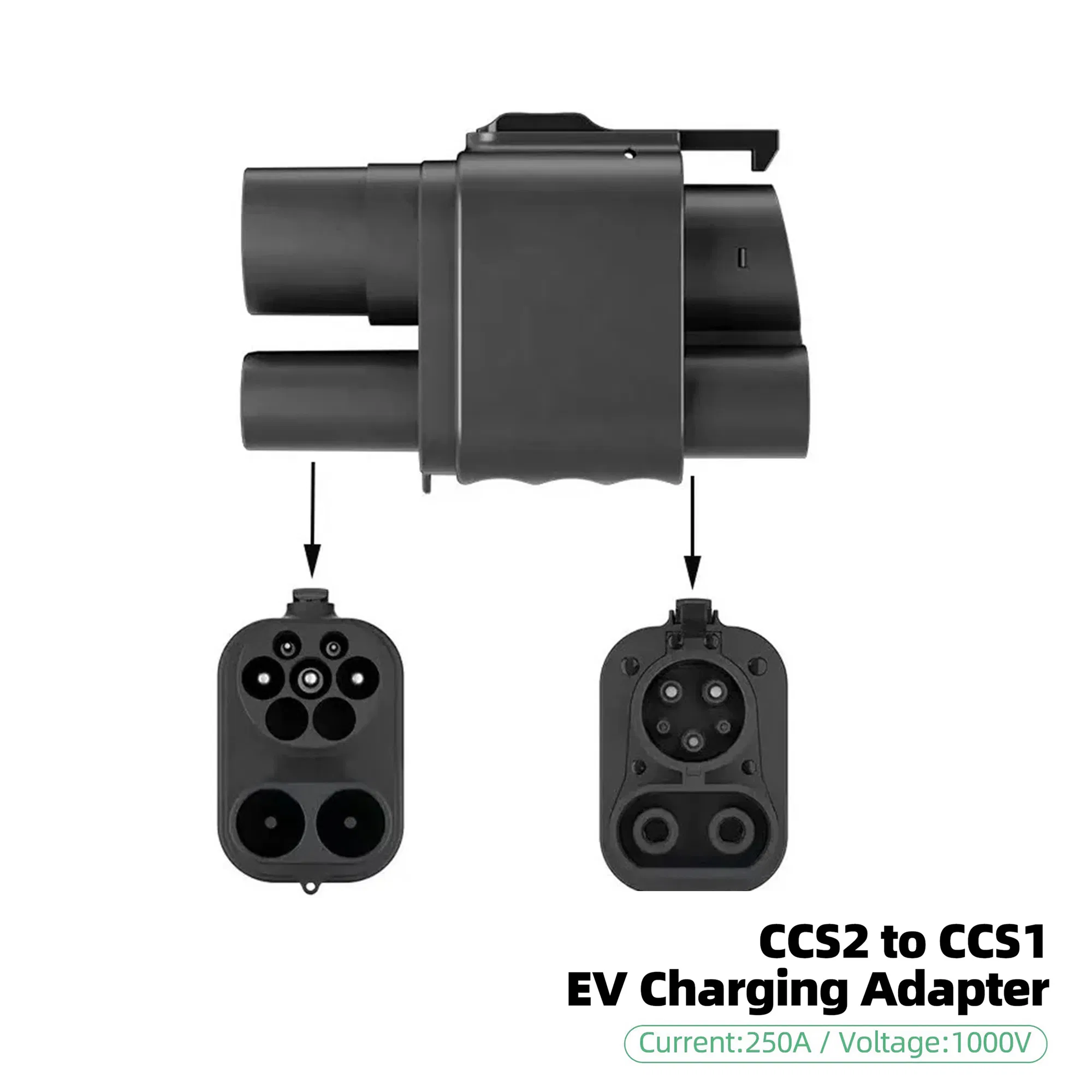 IP54 Type2 CCS2 to CCS1 AC DC EV Car Charger Connector Auto Charging Adapter