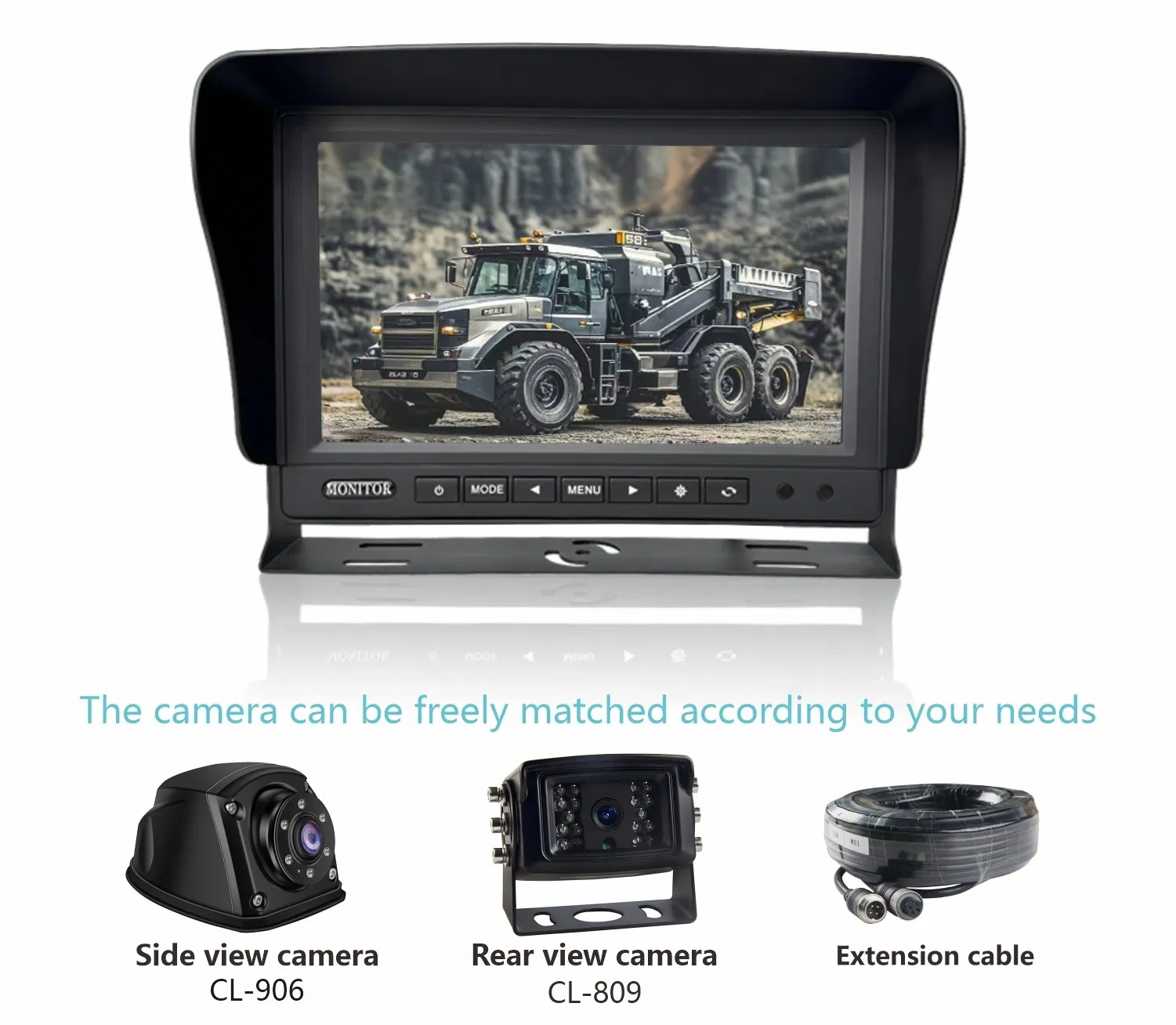 7 Inch on-Board Ahd Display Bus/Van Safety Monitoring System