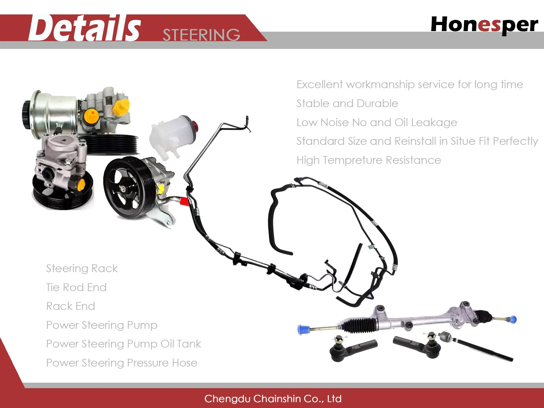 Wholesale Car Spare Parts Auto-Part Car Accessories Steering Gear Rack for Toyota Lexus Es2## Es350 Es300h 2012-2016 45510-33050 LHD