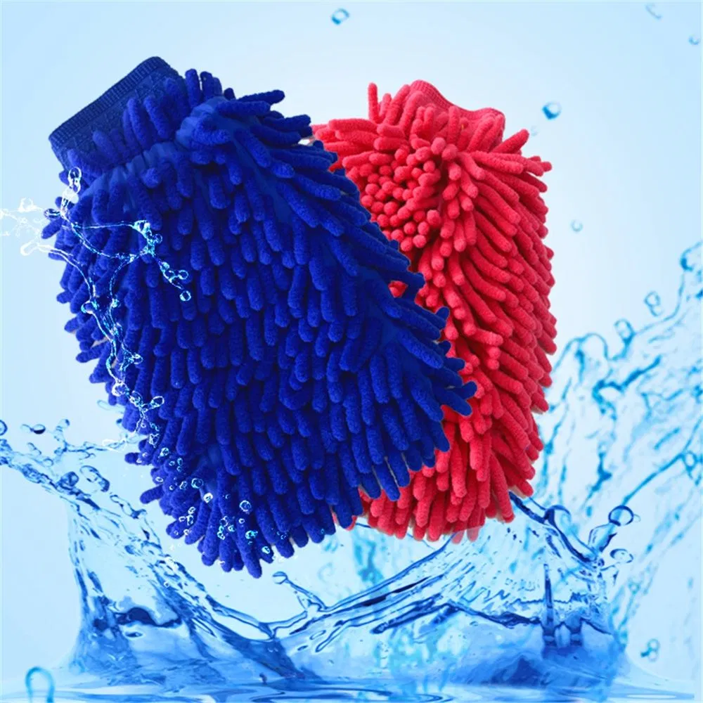 Chenille Double Sides Long Hair Car Cleaning Tool, Convenient Hand Clean Tool Window Rag and Car Washingtowel