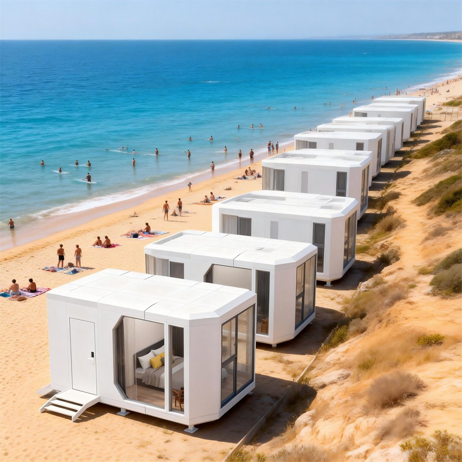 Space Capsule Modular Building Prefab Hospitality Unit Developed for Rapid Tourism Accommodation Rollout