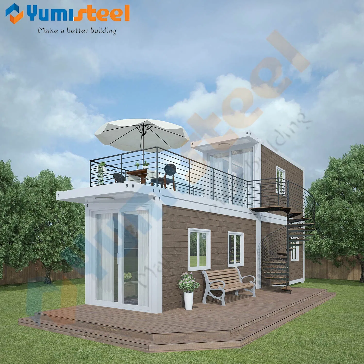 Japanese-Style Modular House, Movable Heat-Insulated, Anti-Seismic, Prefabricated House, Steel Structure House Portable Villa