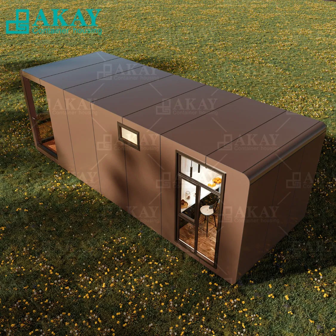 3*9 Apple Warehouse Aluminum Alloy Outer Panel Prefab Container House Prefabricated-Building