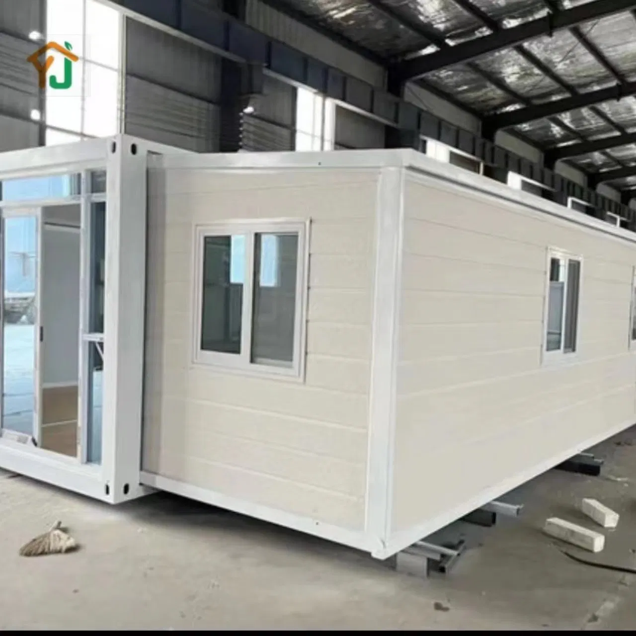 20 Foot Foldable Double Wing Three in One Family Container Residential Building with Steel Prefabricated Housing, Foldable House