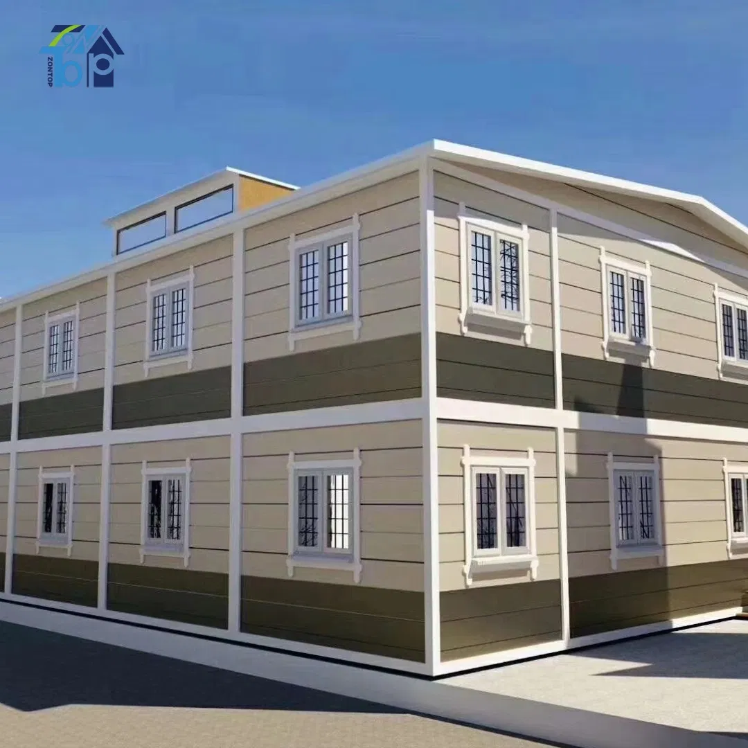 2 Storey Light Steel Structure Frame Villa House Modular Home Detachable Expandable Prefabricated Building New Model Luxury Flatpack Prefab Container House