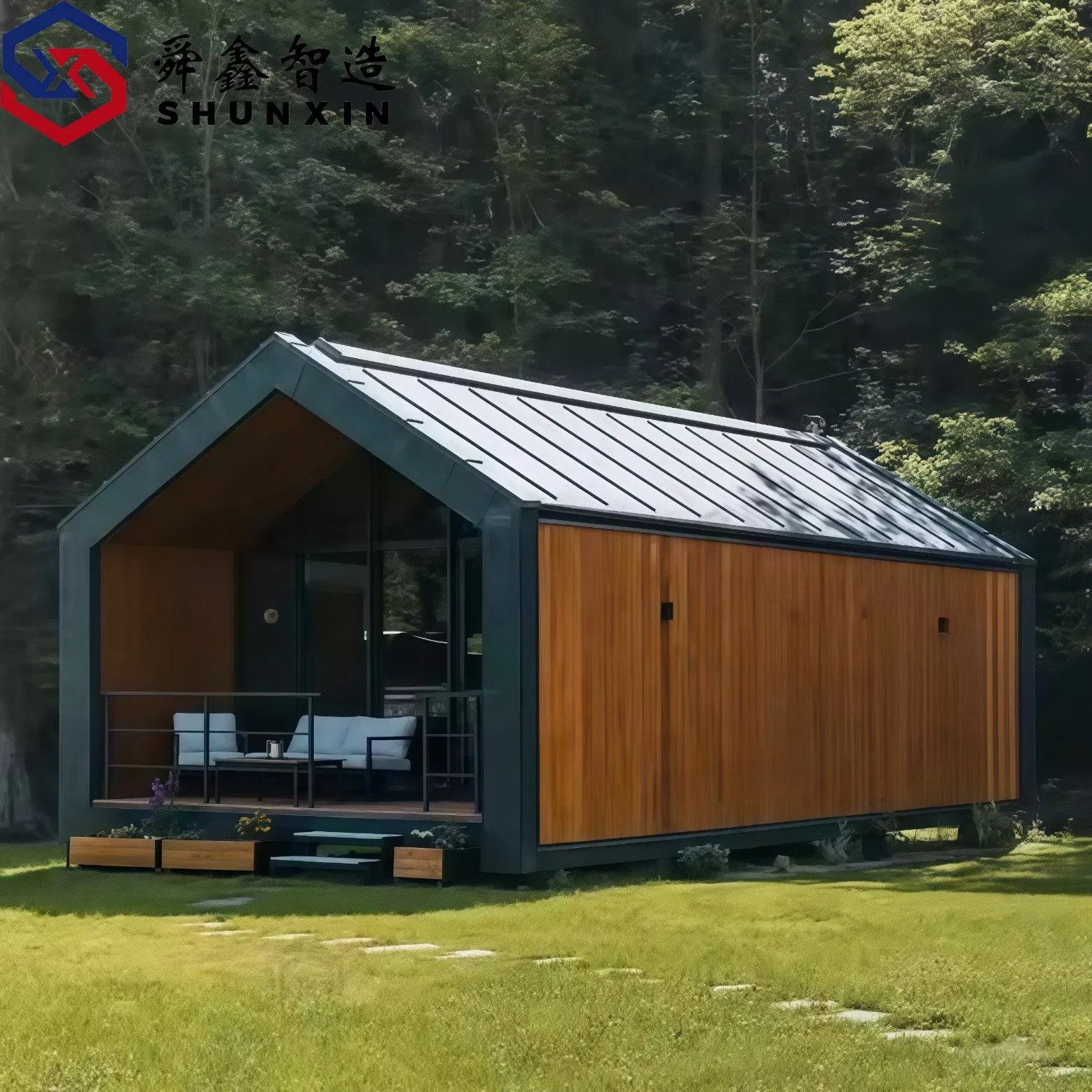 Double Storey Light Steel Pod Modular China Mobile Luxury Prefab Villa Prefabricated House