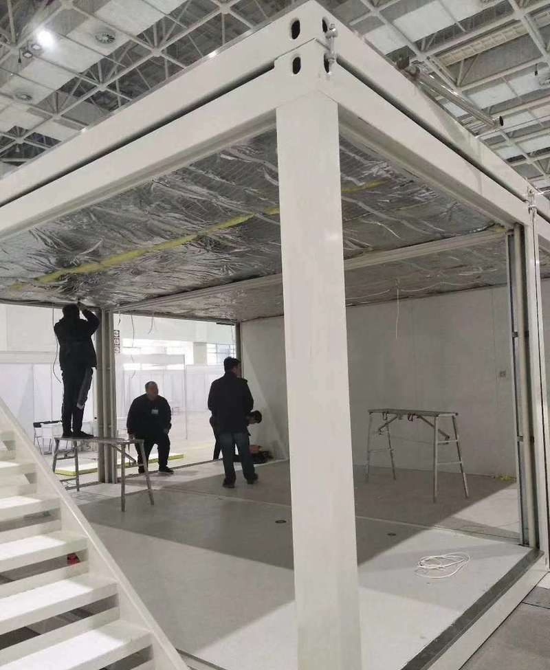 Expandable Prefabricated Container House -Modular House Foldable Steel Frame Portable Home for Office, Camping, Emergency Shelter -Quick Assembly &amp; Weatherproof