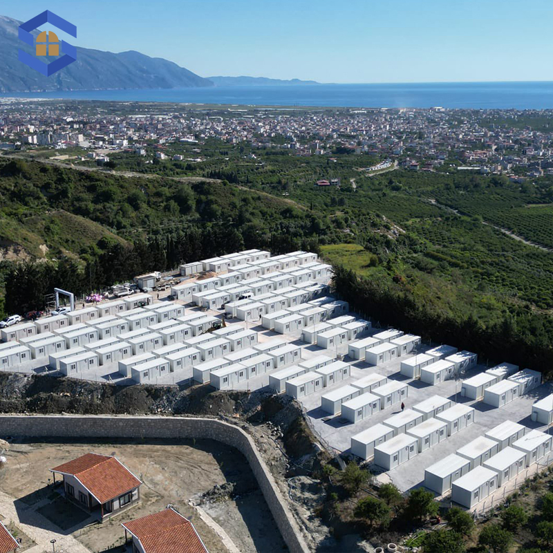 Quick Assembly Office House Soundproof Southeast Asia Project Double-Storey Portable Prefabricated House for Mining Camp Living