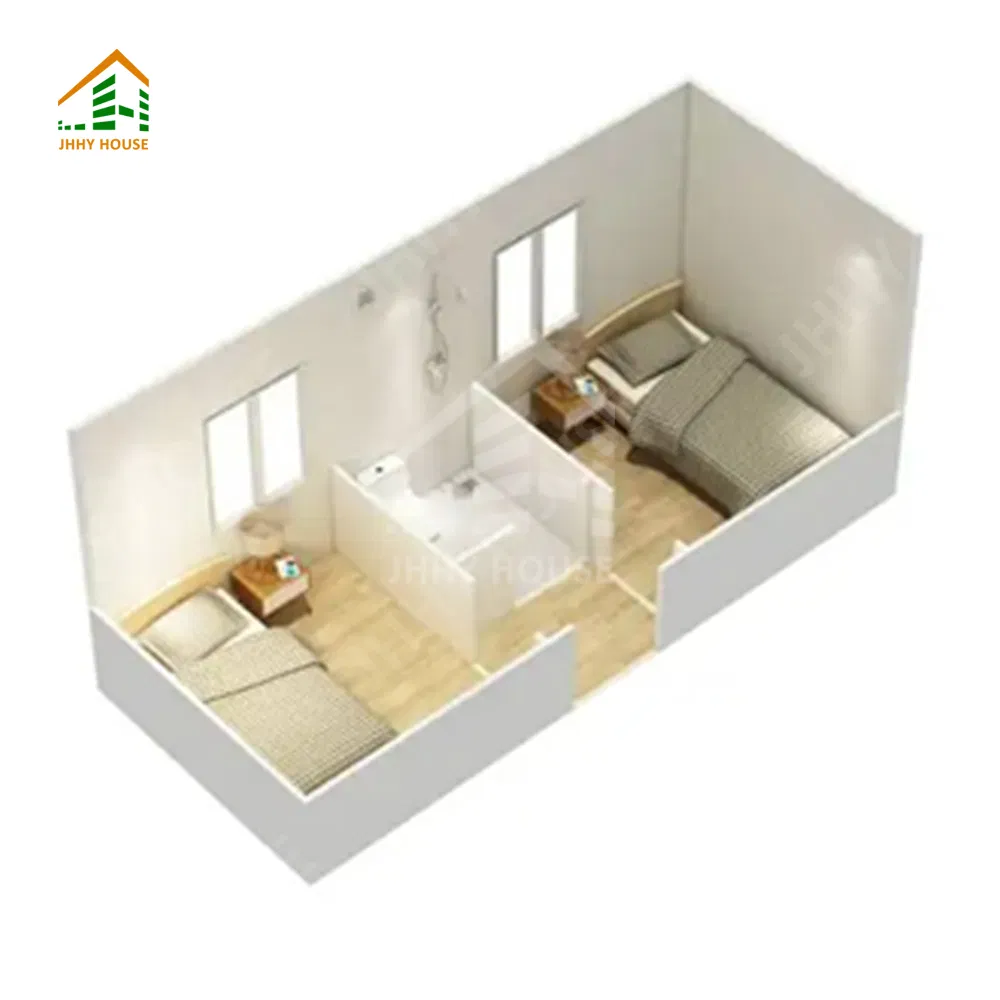 20FT/40FT Durable Prefabricated Container Home Office Container Cabin 40FT Flat-Pack Labor Camp Prefab Container House