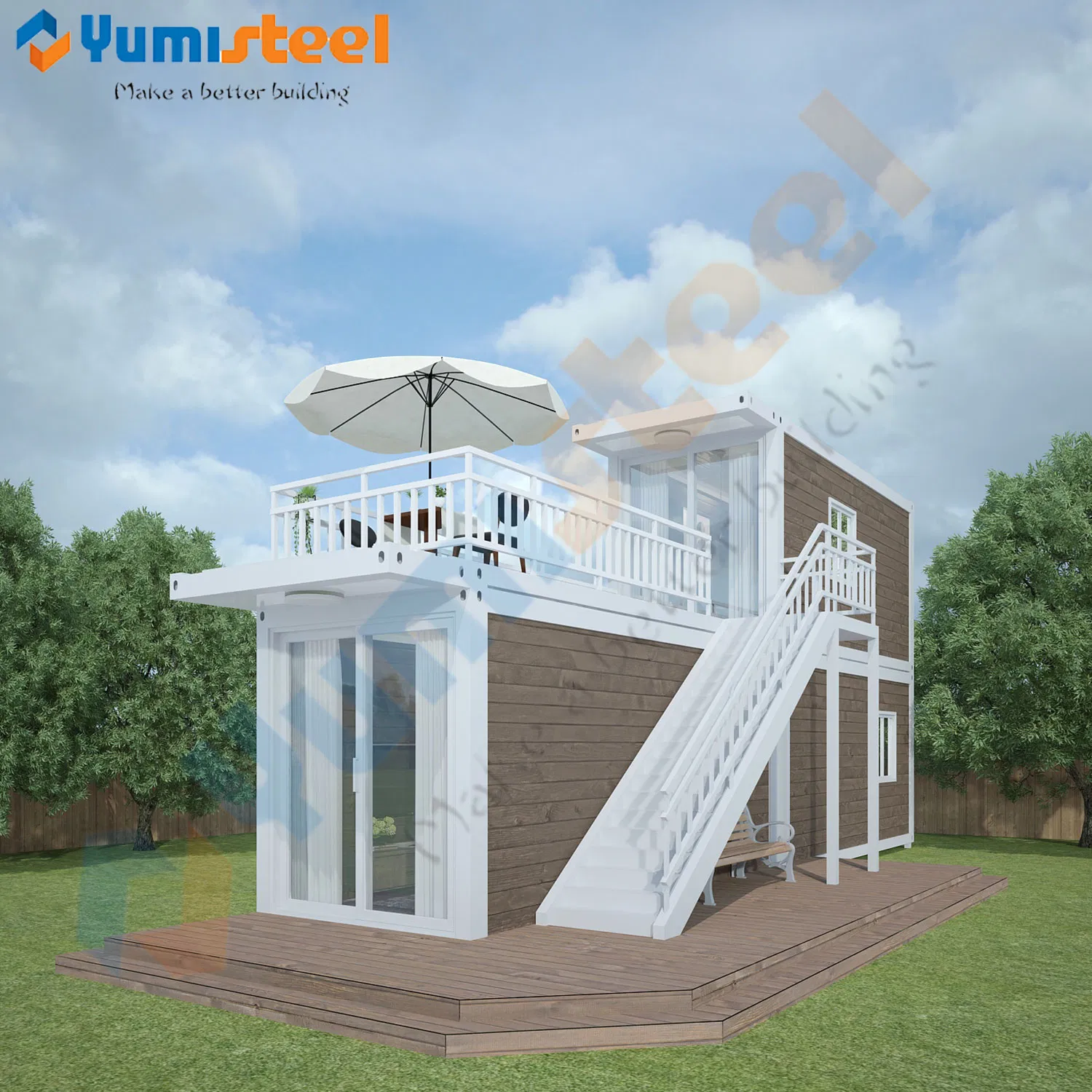 Japanese-Style Modular House, Movable Heat-Insulated, Anti-Seismic, Prefabricated House, Steel Structure House Portable Villa
